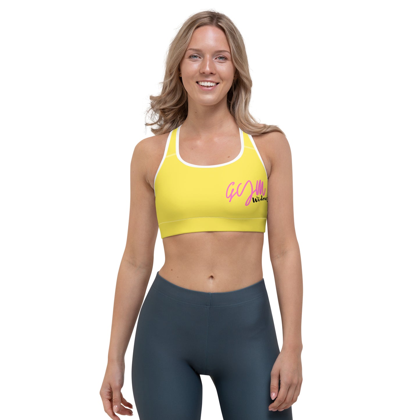 GymWidowz Sports bra - Daisy Yellow