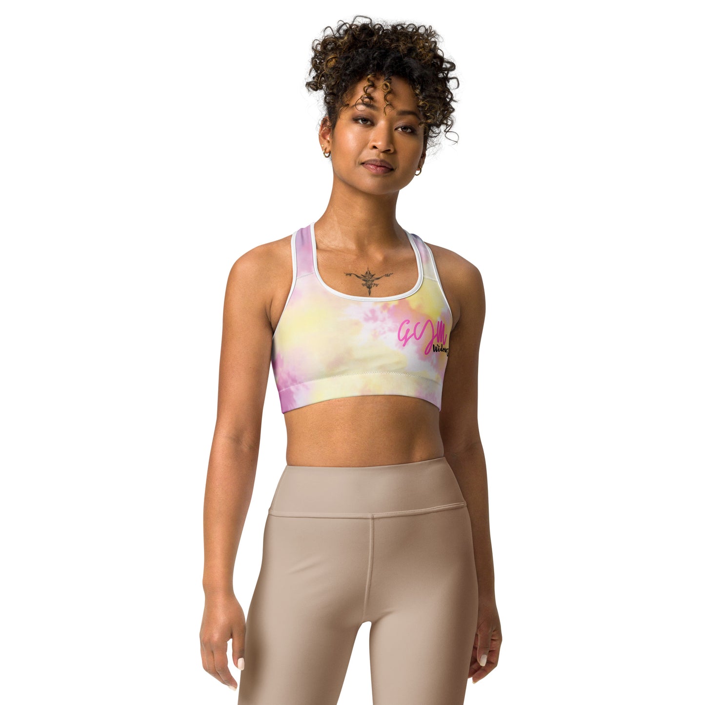 GymWidowz Sports bra - Light Tie Dye