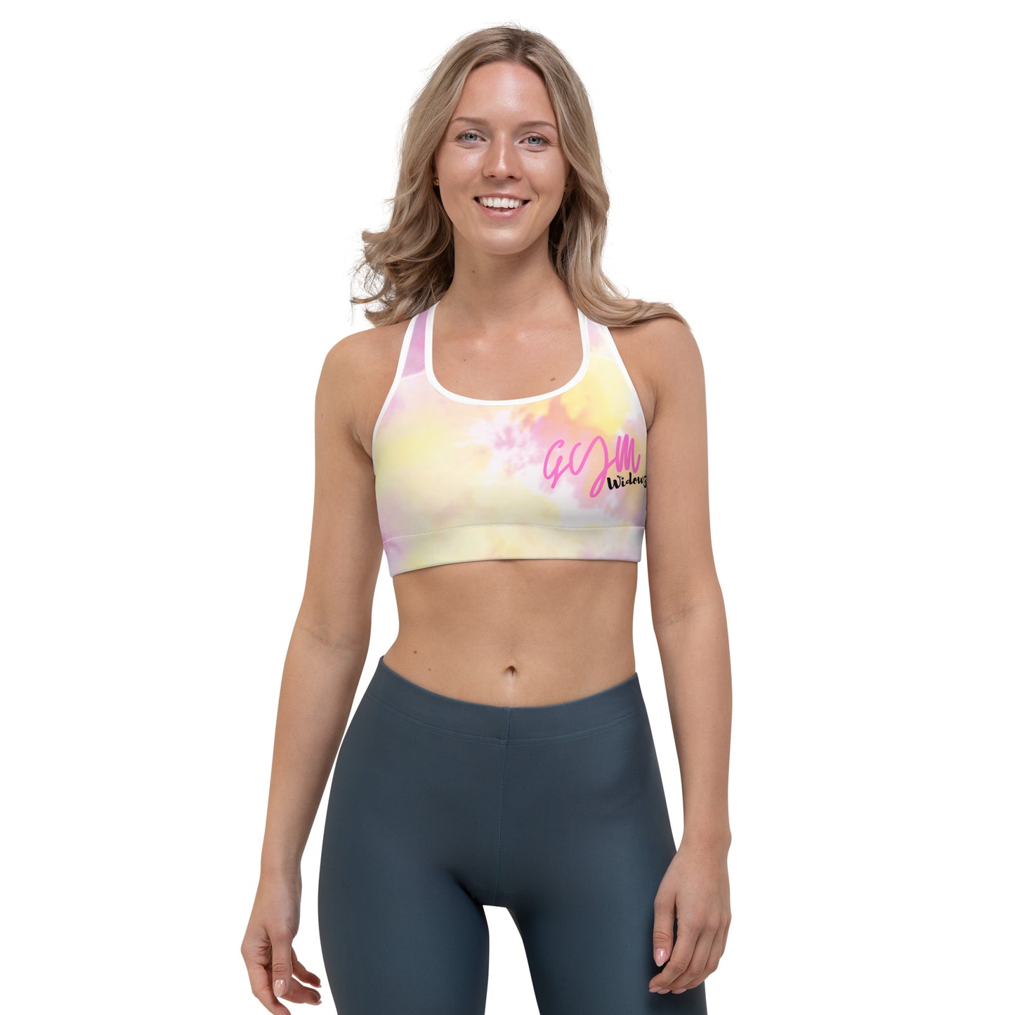 GymWidowz Sports bra - Light Tie Dye