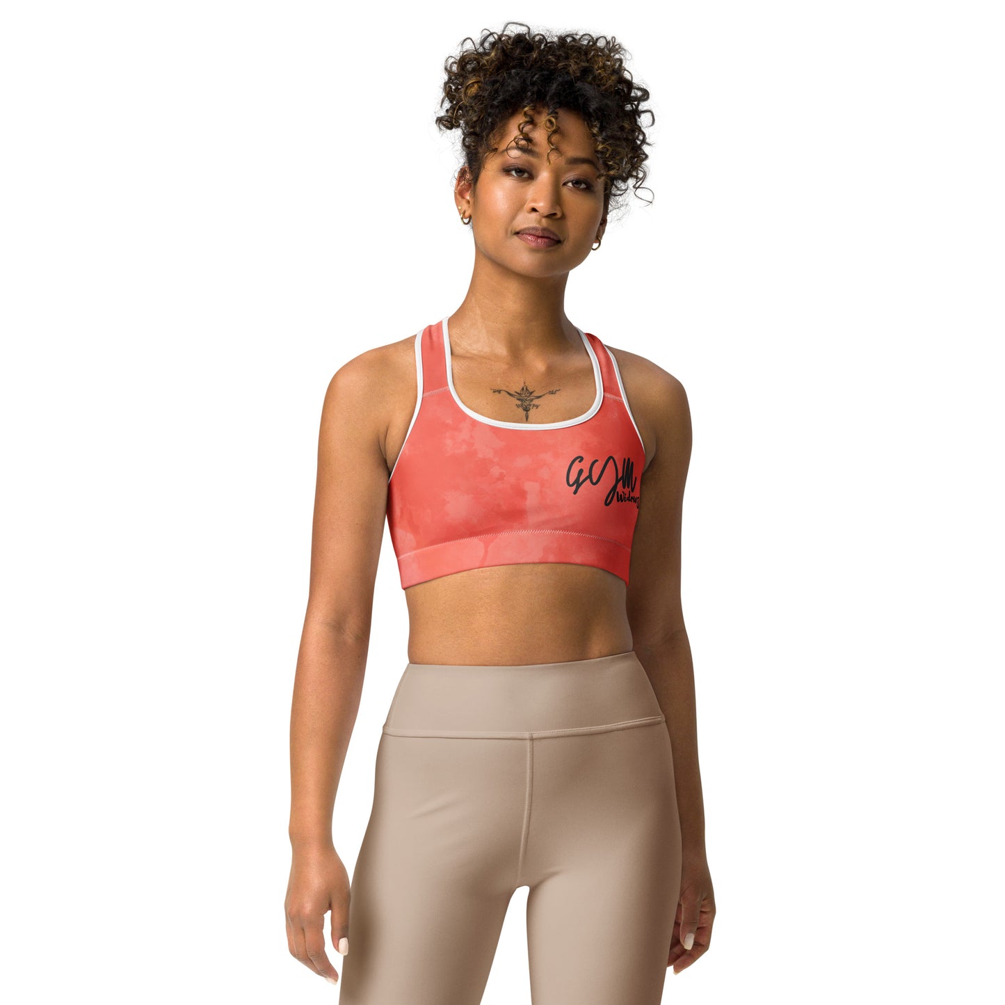 GymWidowz Sports bra - Coral