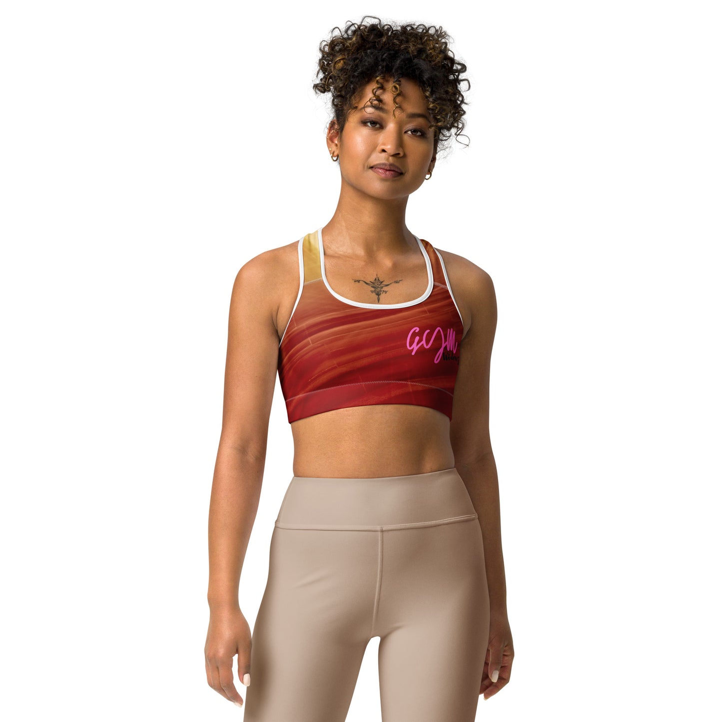 GymWidowz Sports bra - Sandstorm