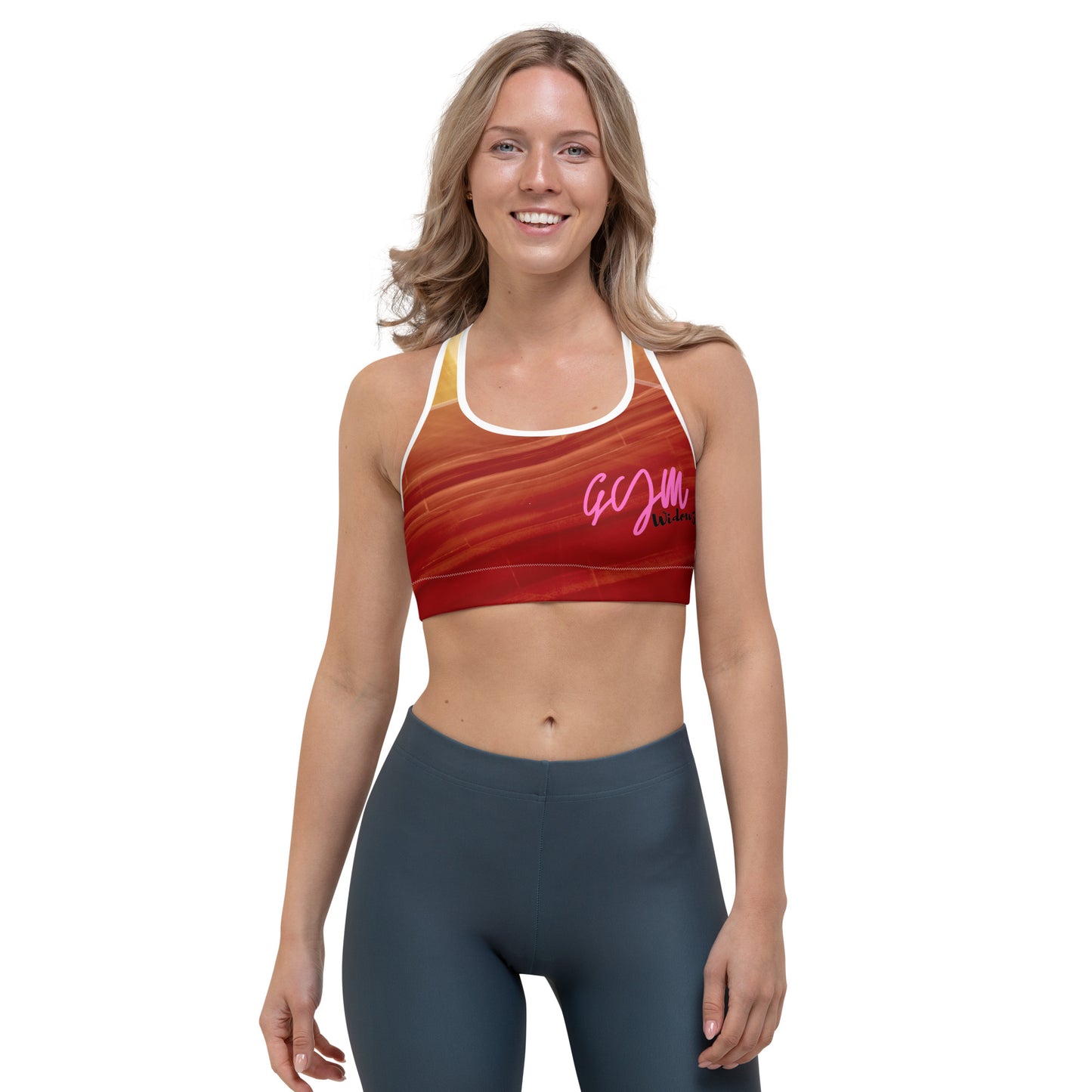 GymWidowz Sports bra - Sandstorm