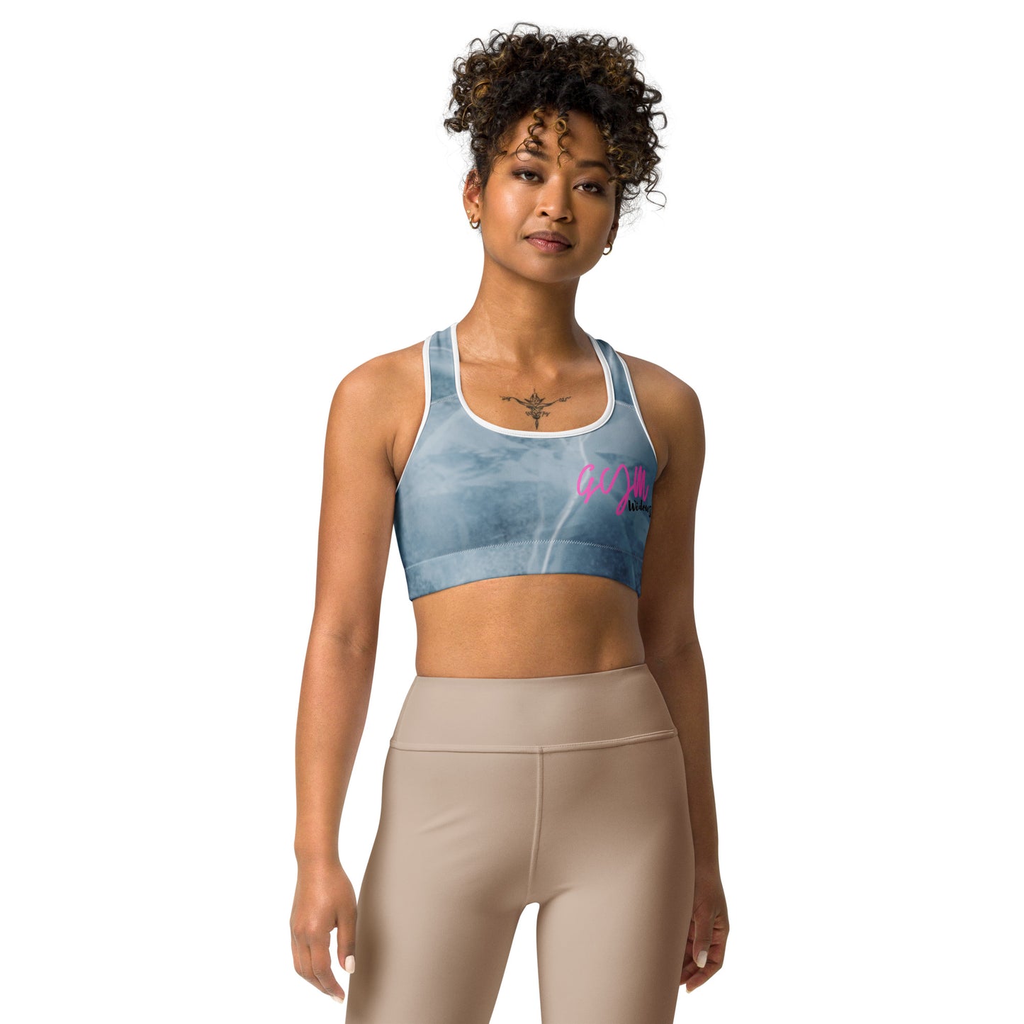 GymWidowz Sports bra - Cracked Ice