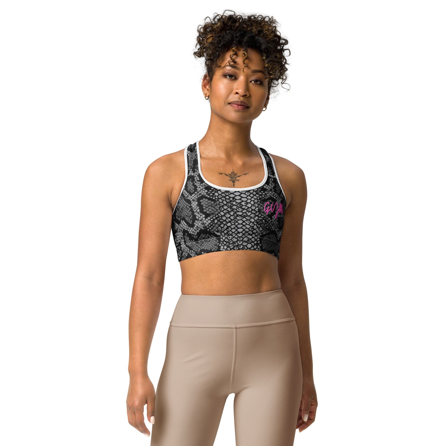 GymWidowz Sports bra - Snakeskin