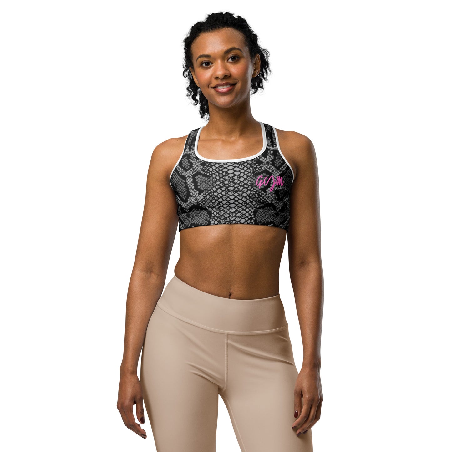 GymWidowz Sports bra - Snakeskin