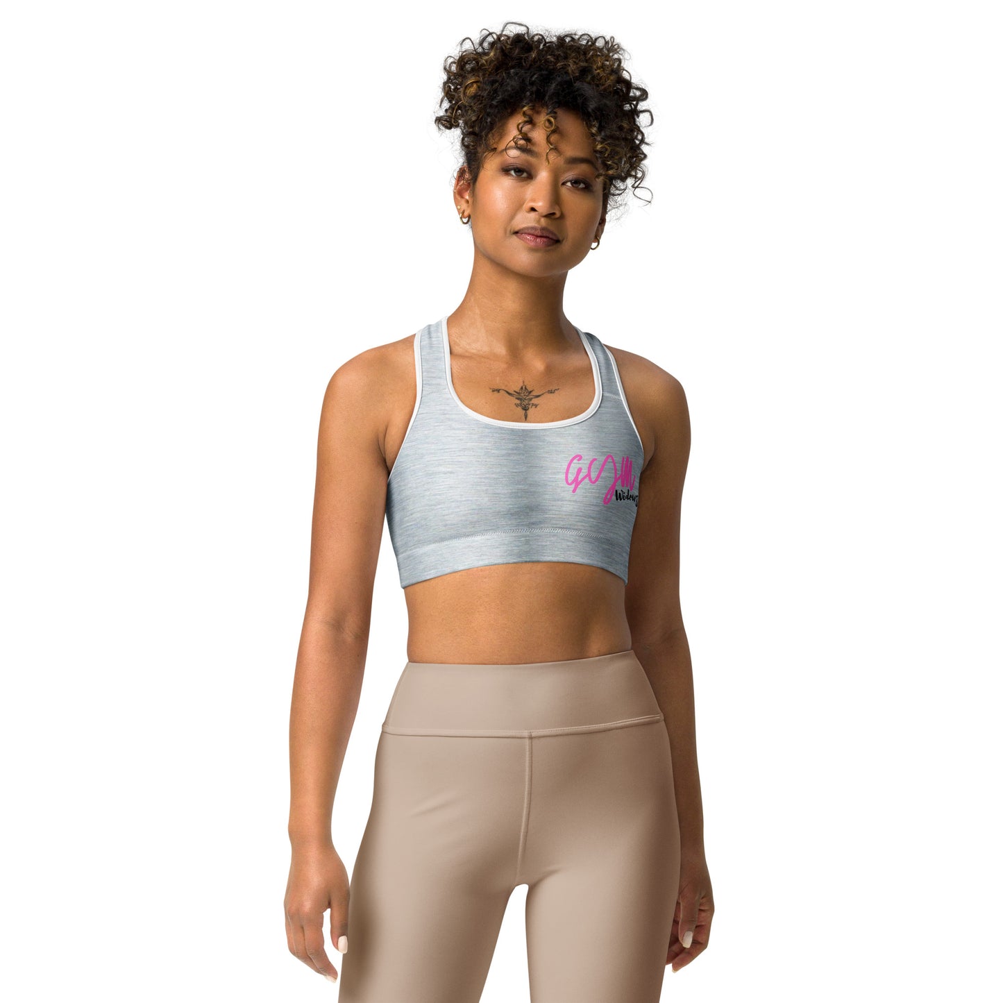 GymWidowz Sports bra - Brushed Alloy