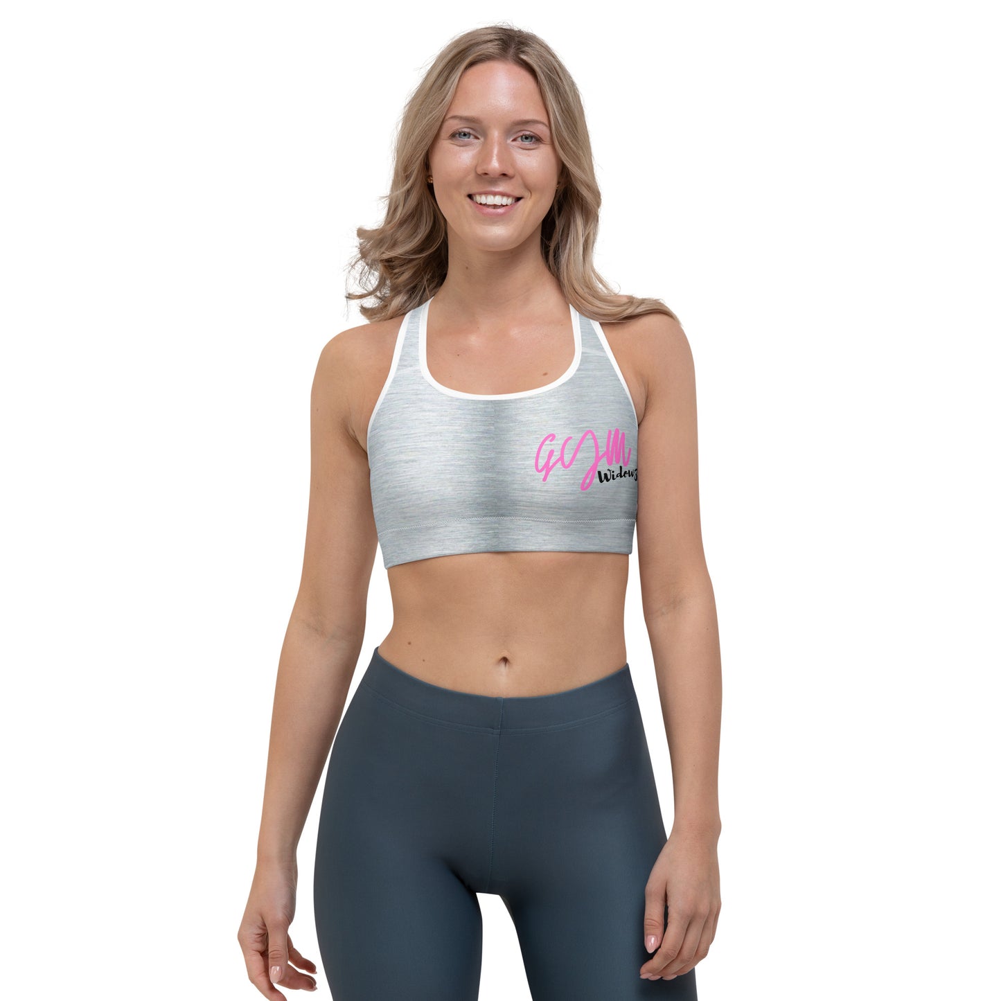 GymWidowz Sports bra - Brushed Alloy