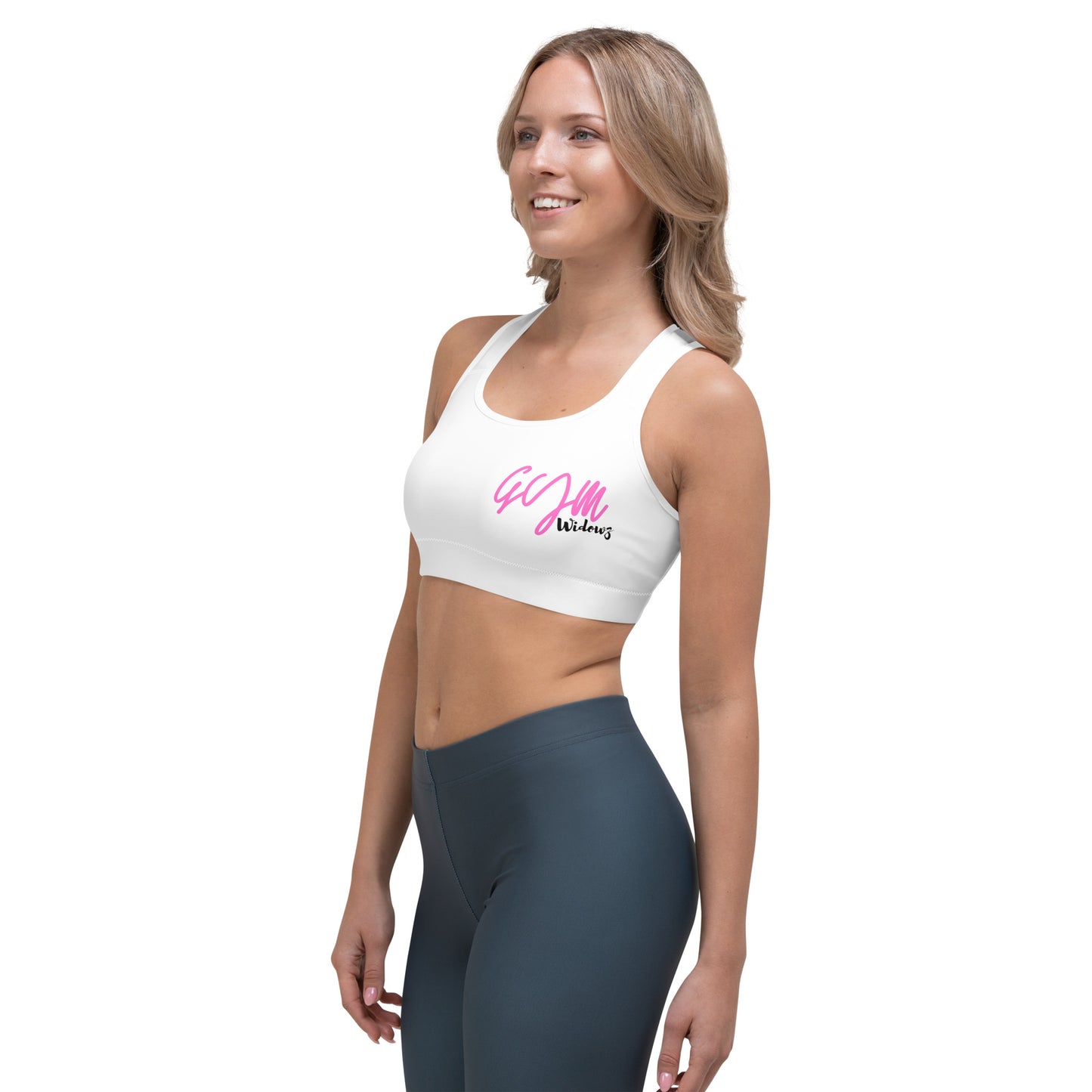 GymWidowz Sports bra - White