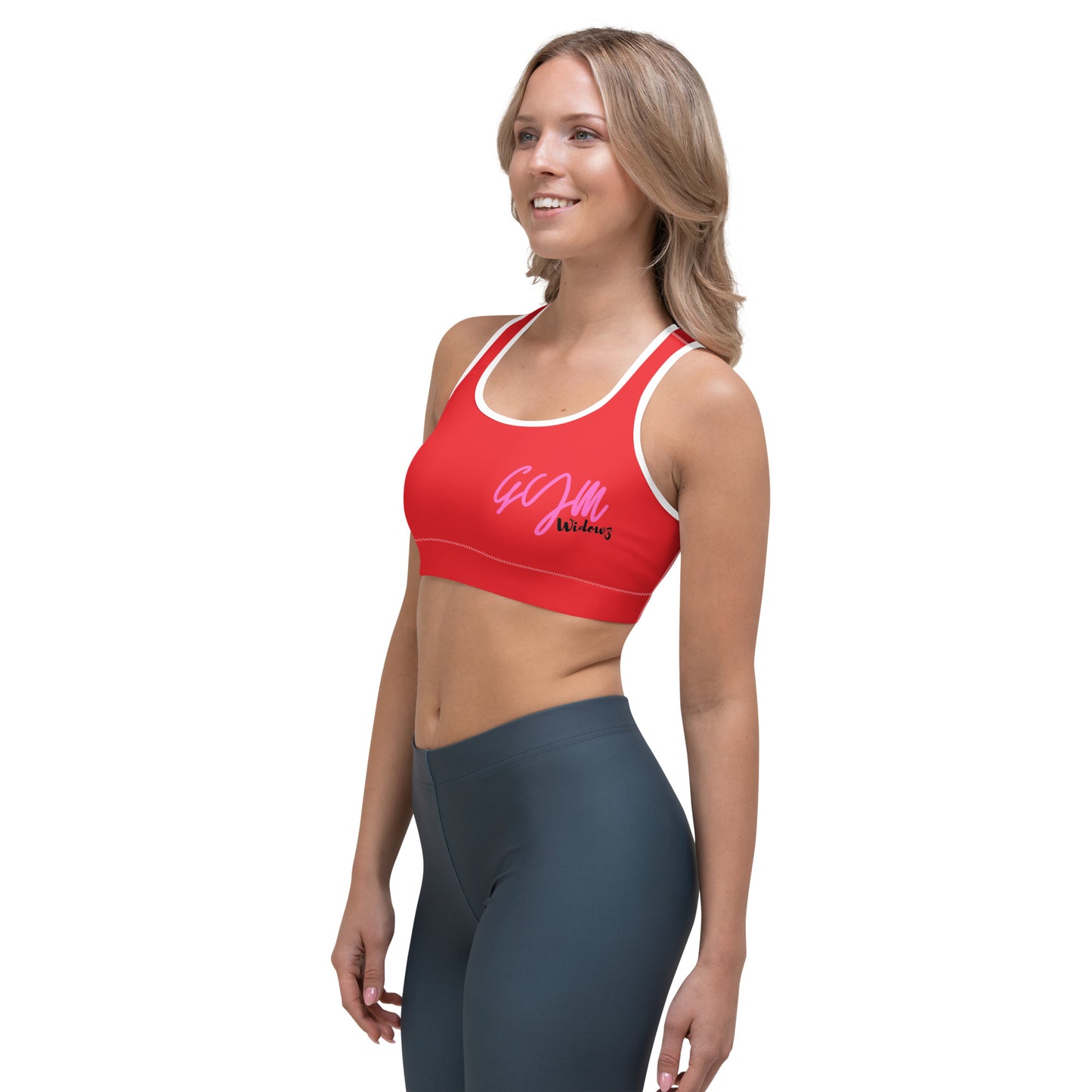 GymWidowz Sports bra - Red