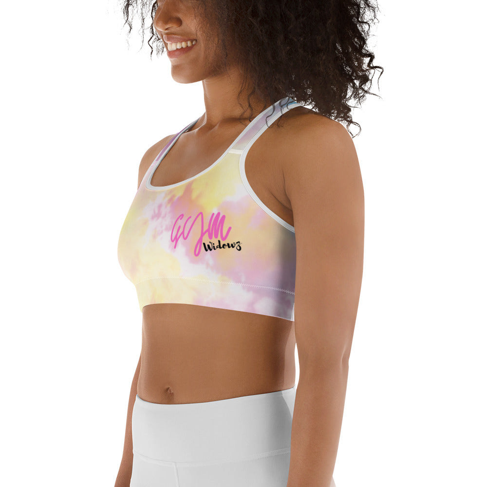 GymWidowz Sports bra - Light Tie Dye