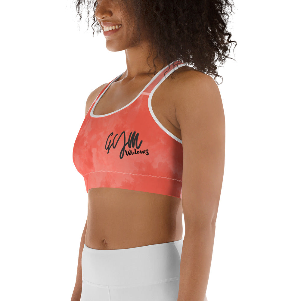 GymWidowz Sports bra - Coral