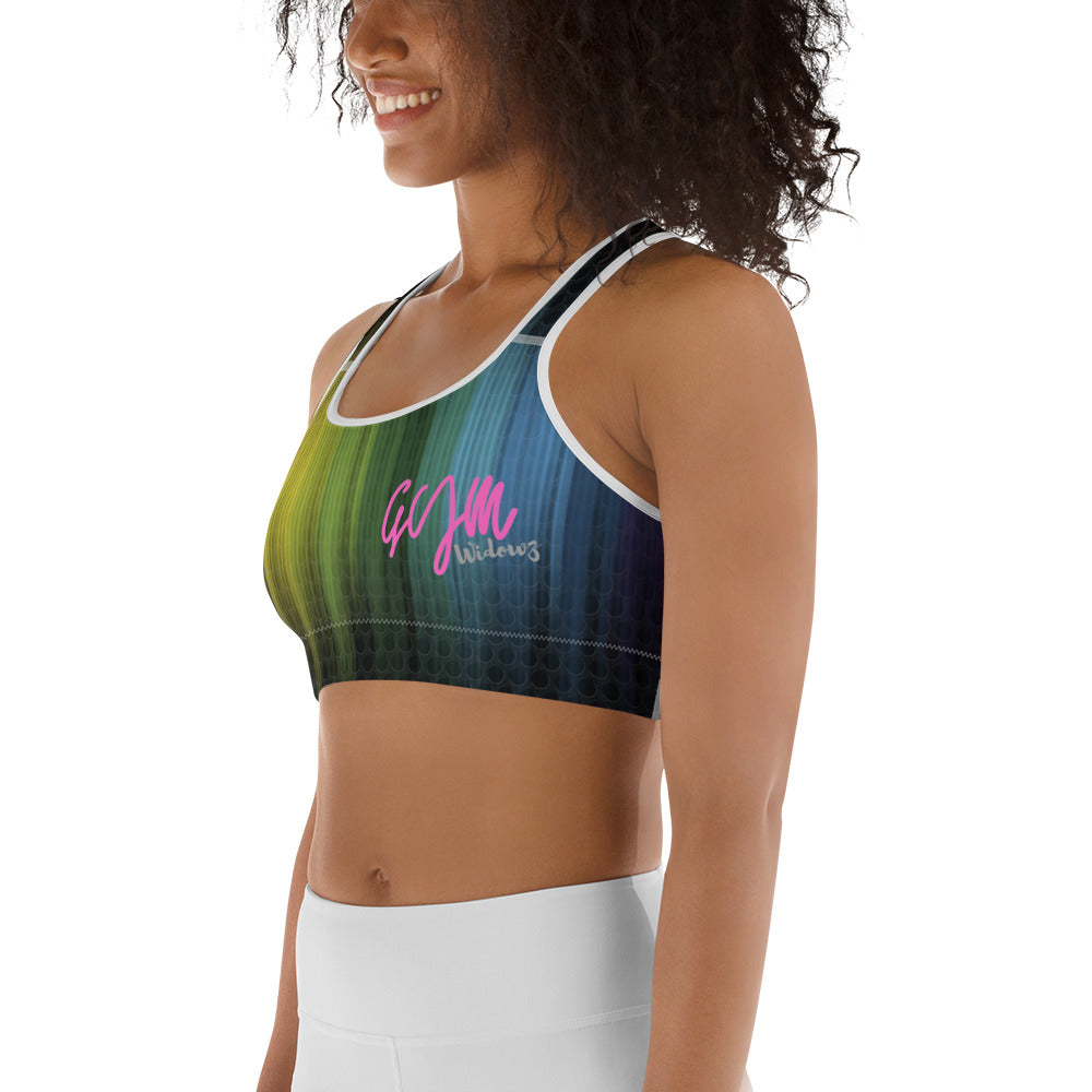 GymWidowz Sports bra - Psychedelic