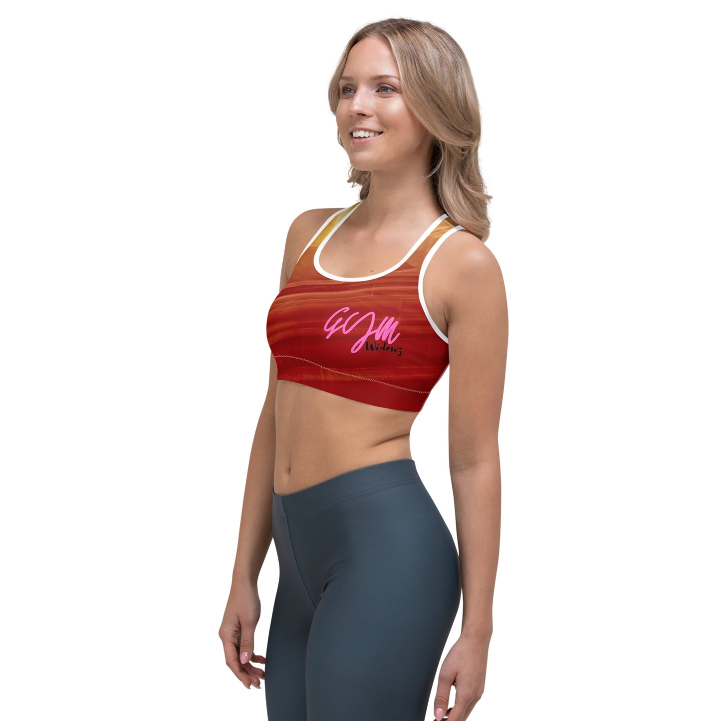 GymWidowz Sports bra - Sandstorm