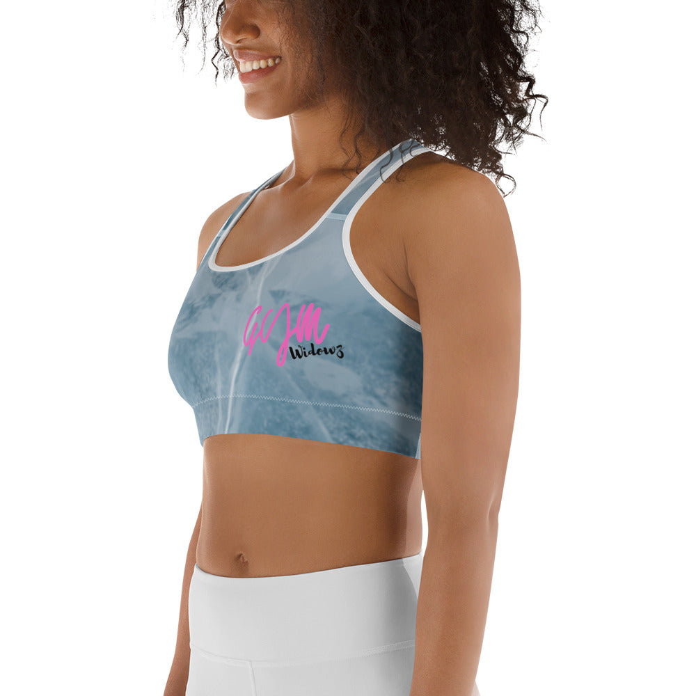 GymWidowz Sports bra - Cracked Ice