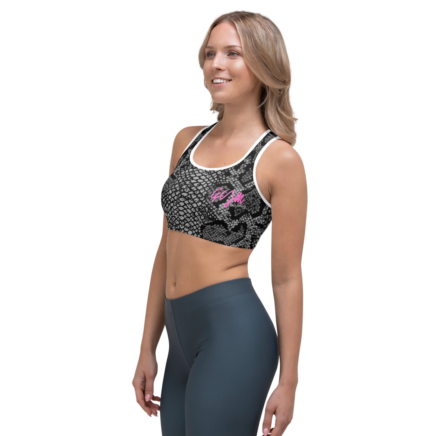 GymWidowz Sports bra - Snakeskin