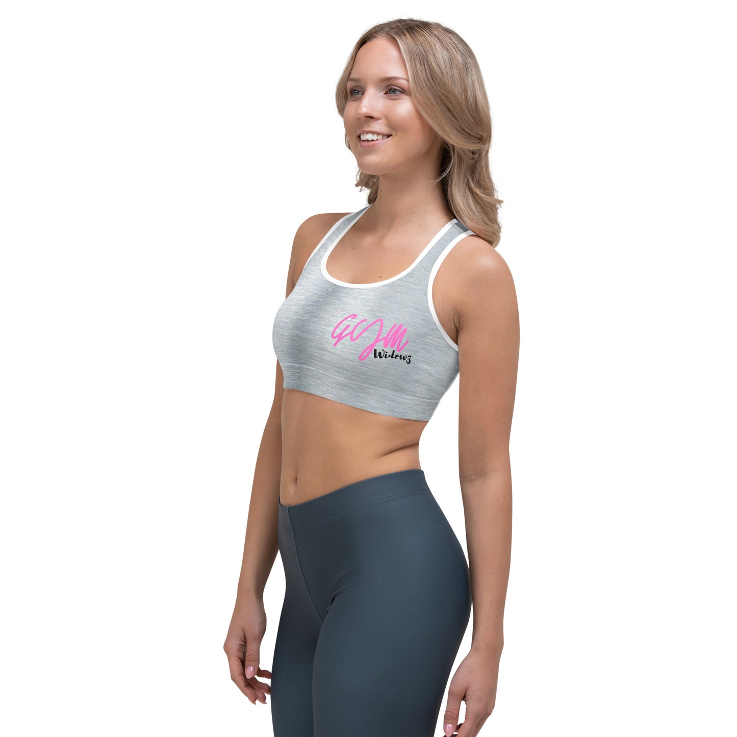 GymWidowz Sports bra - Brushed Alloy