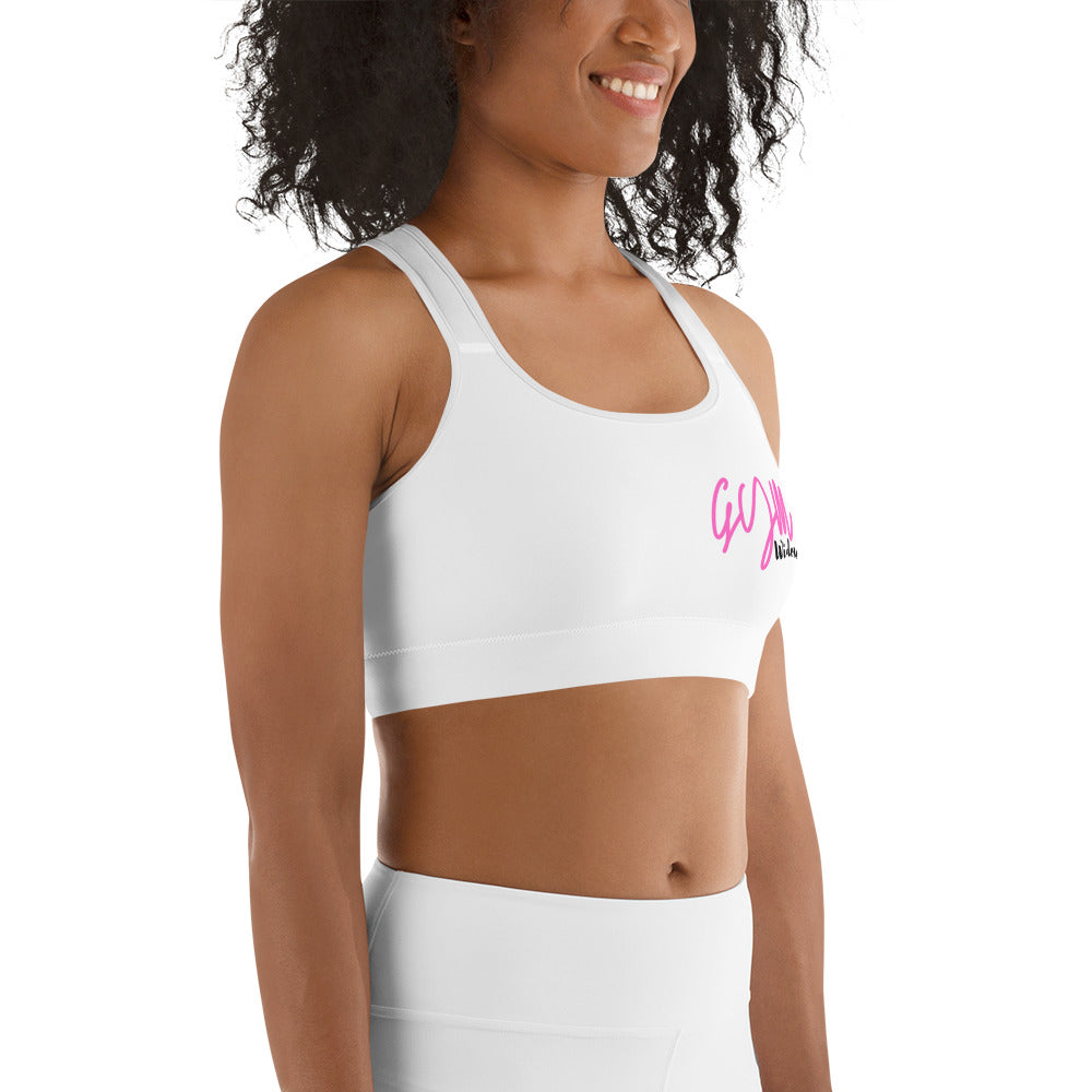 GymWidowz Sports bra - White