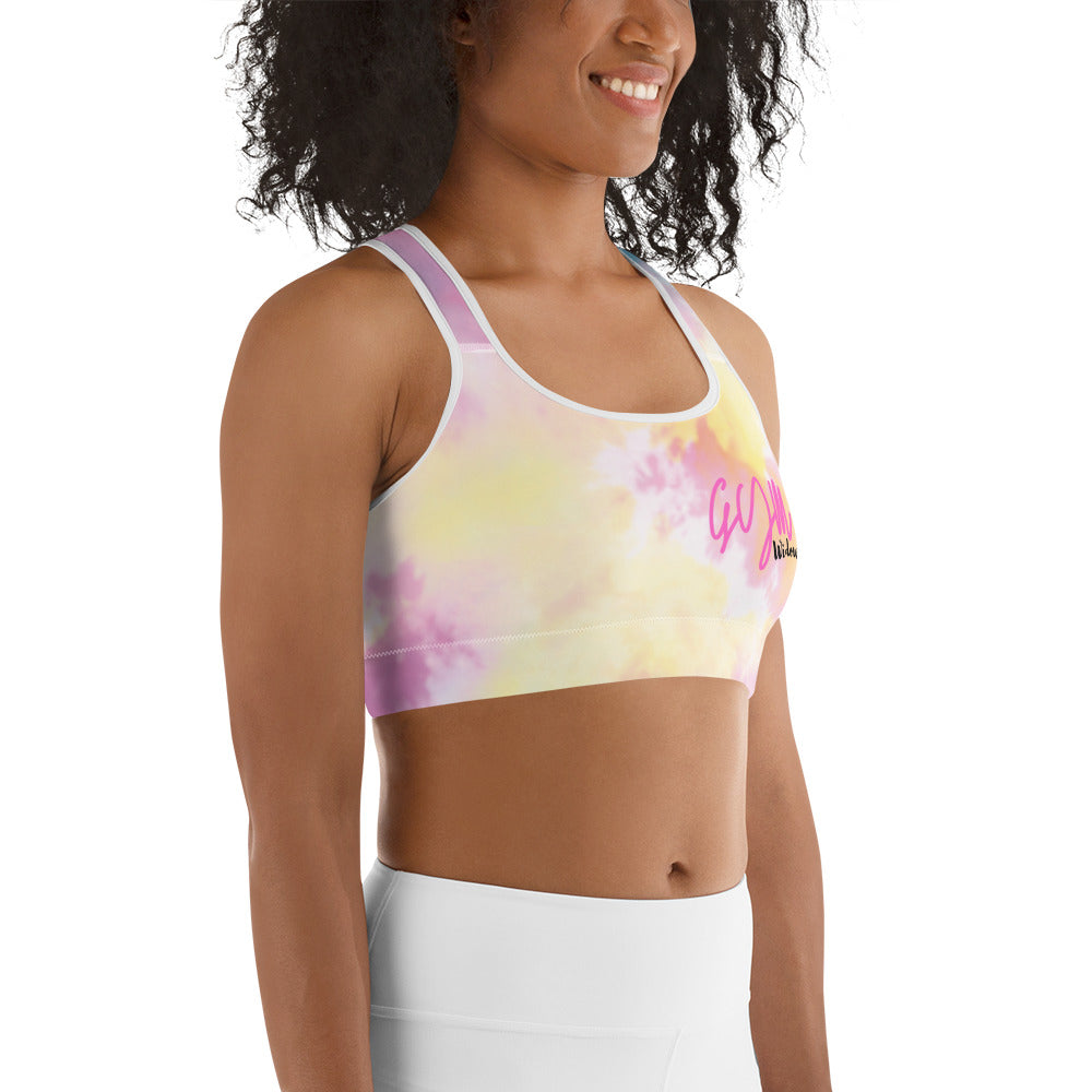 GymWidowz Sports bra - Light Tie Dye