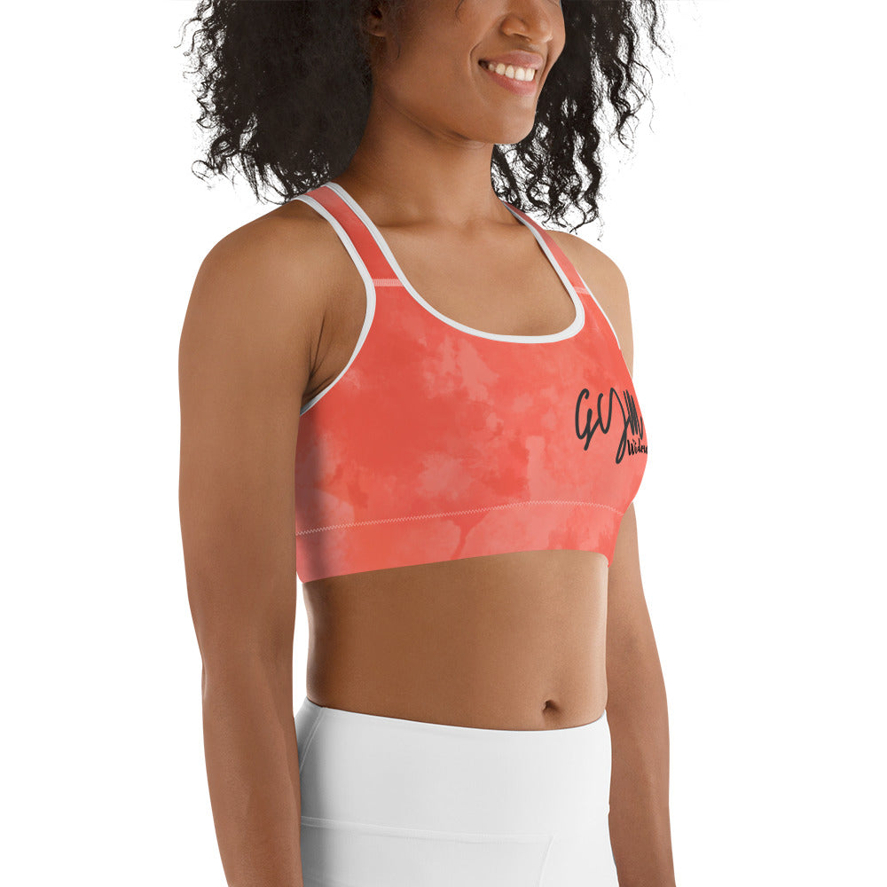 GymWidowz Sports bra - Coral