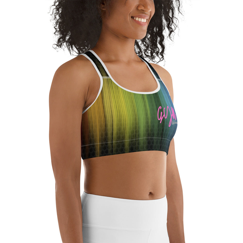 GymWidowz Sports bra - Psychedelic