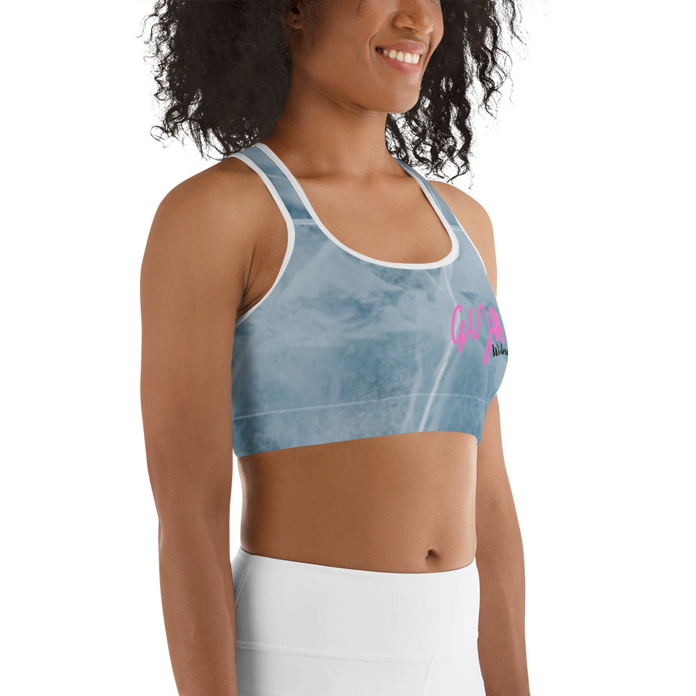 GymWidowz Sports bra - Cracked Ice