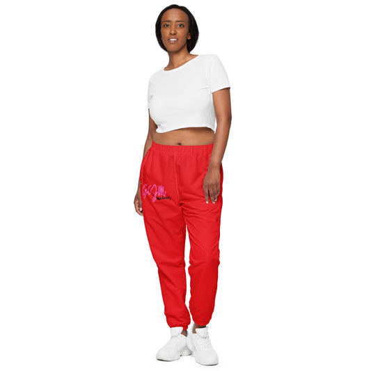 GymWidowz unisex track pants - Red