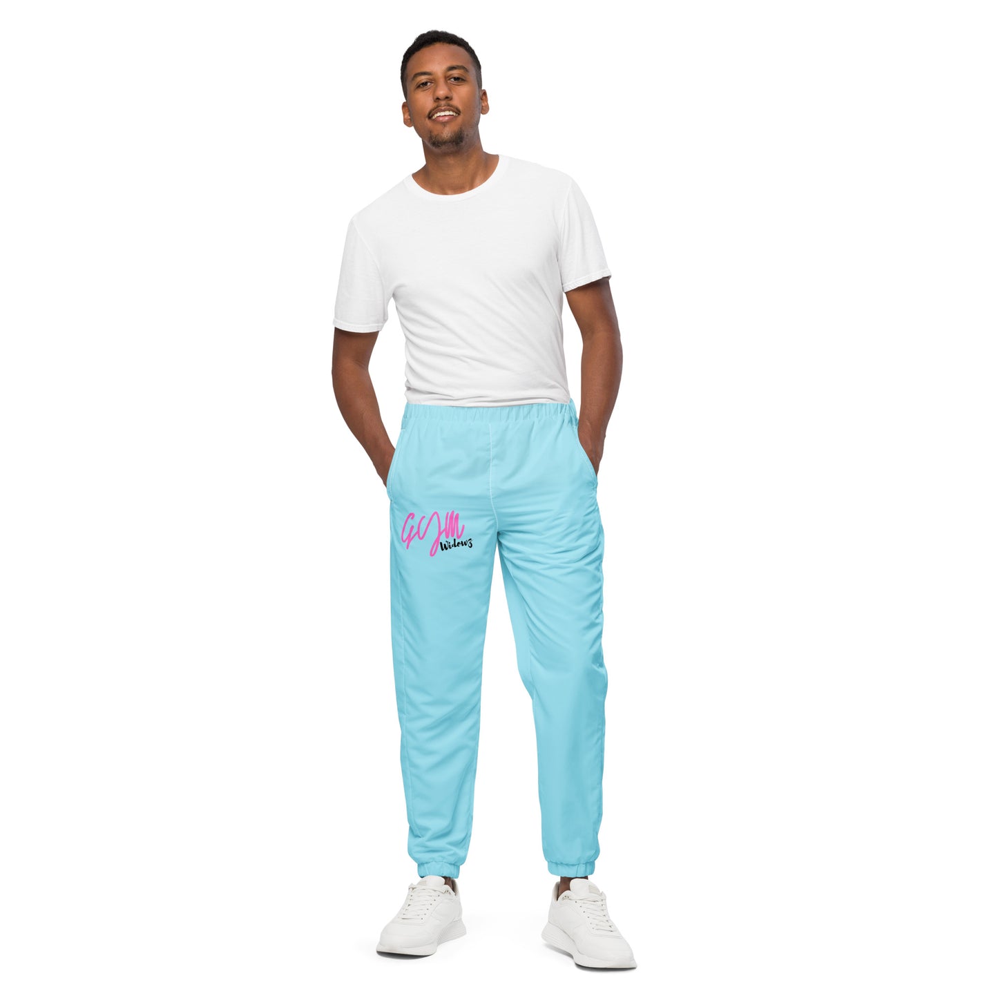 GymWidowz unisex track pants - Light Blue