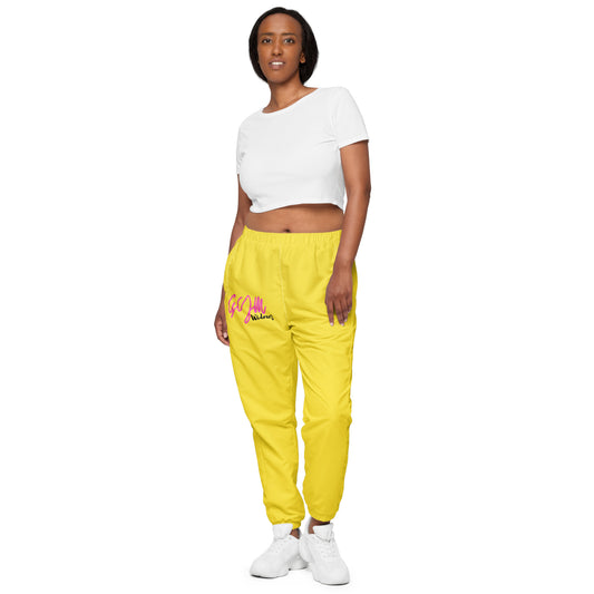 GymWidowz unisex track pants - Daisy Yellow