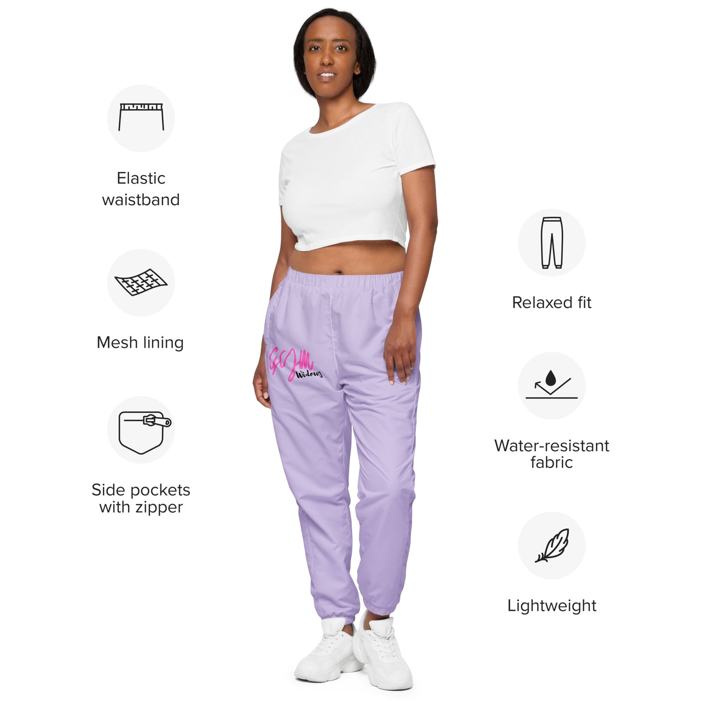 GymWidowz unisex track pants - Purple