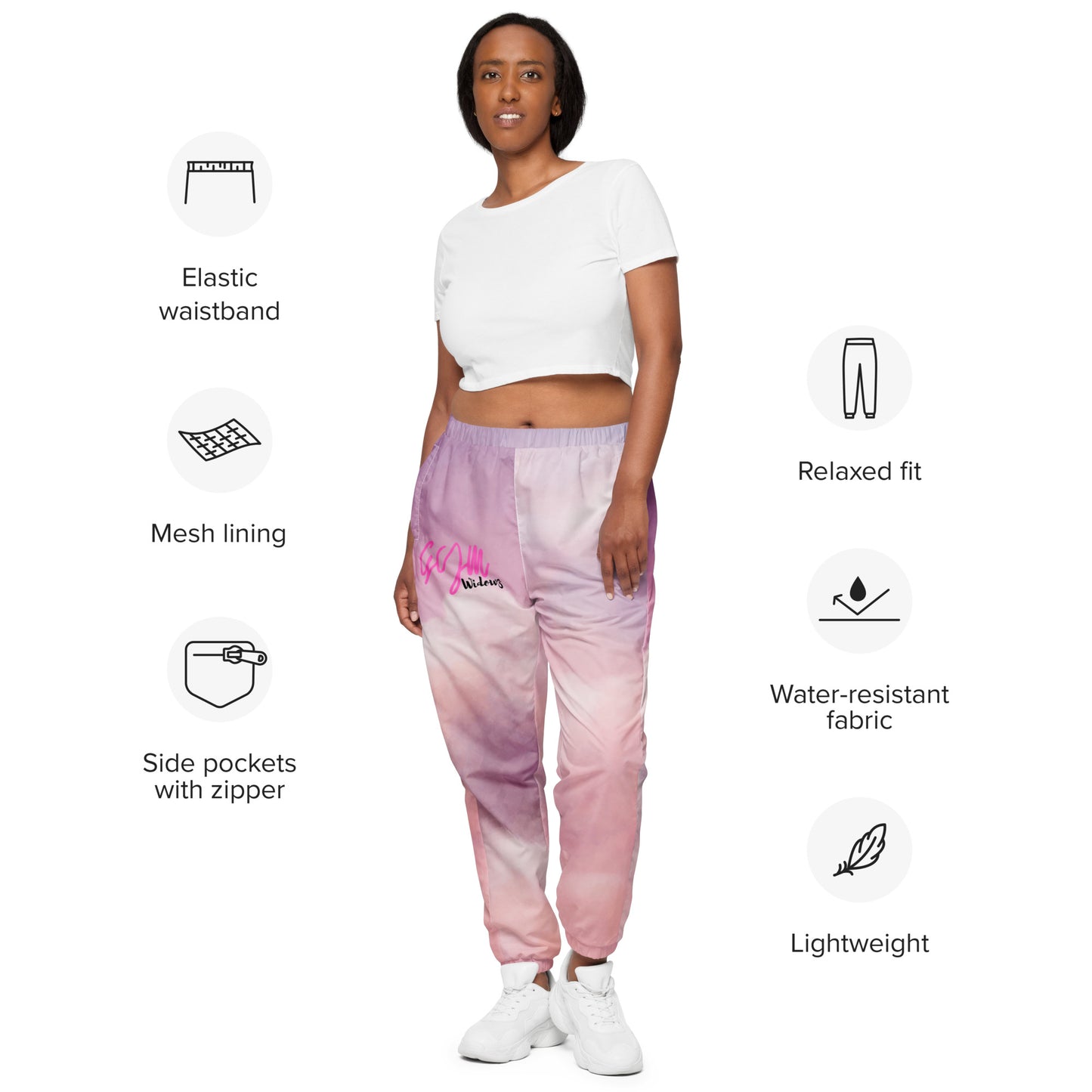 GymWidowz unisex track pants - Clouds