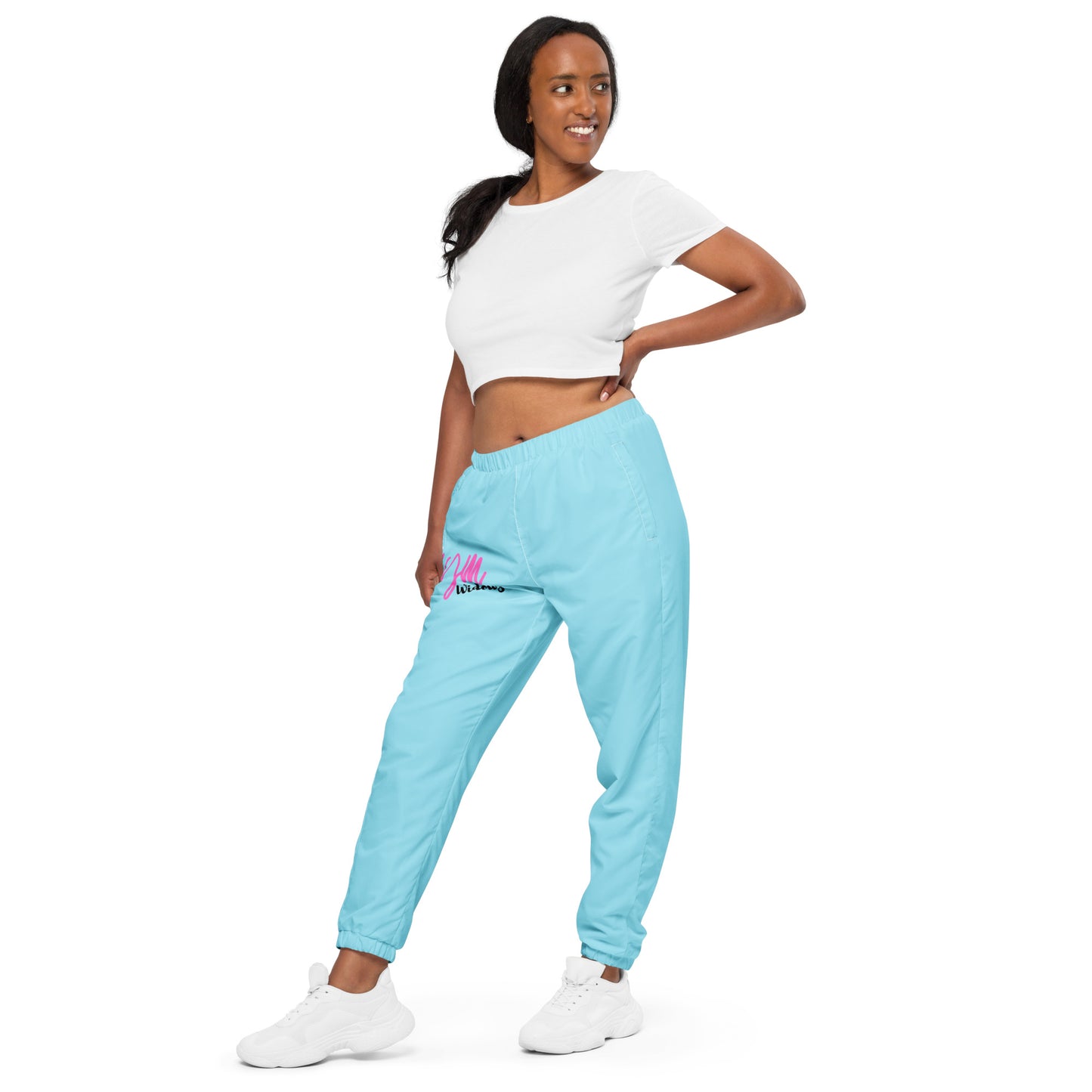 GymWidowz unisex track pants - Light Blue