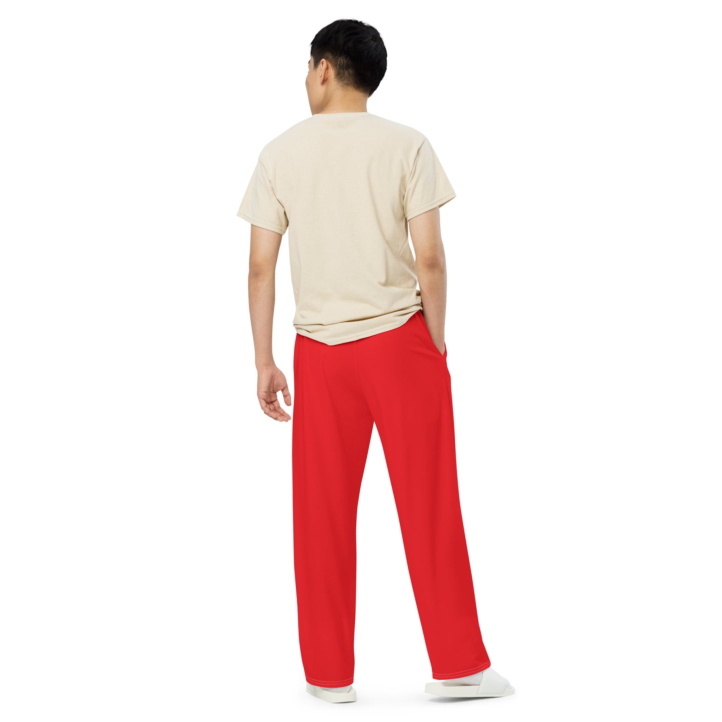 GymWidowz unisex wide-leg pants - Red