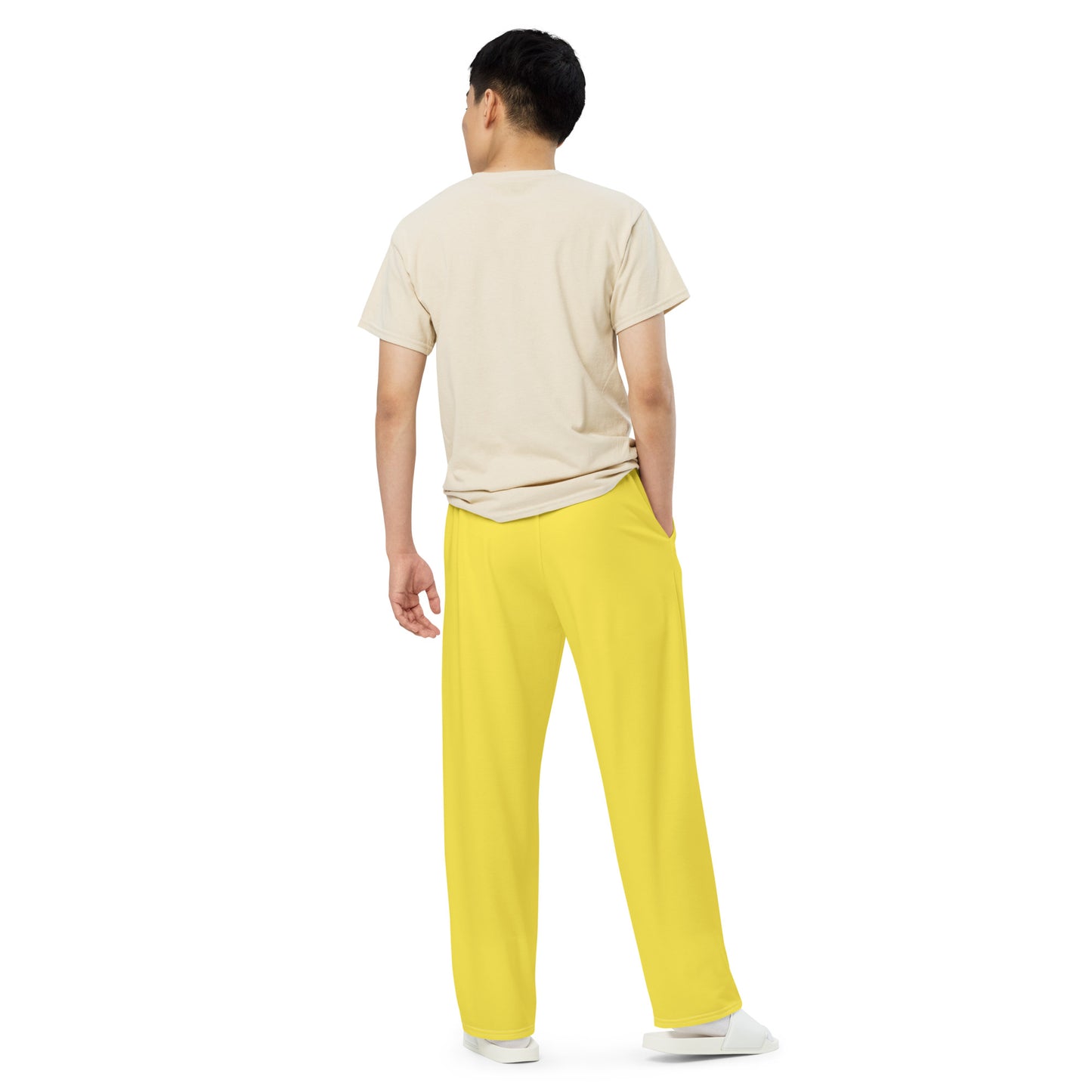 GymWidowz unisex wide-leg pants - Daisy Yellow