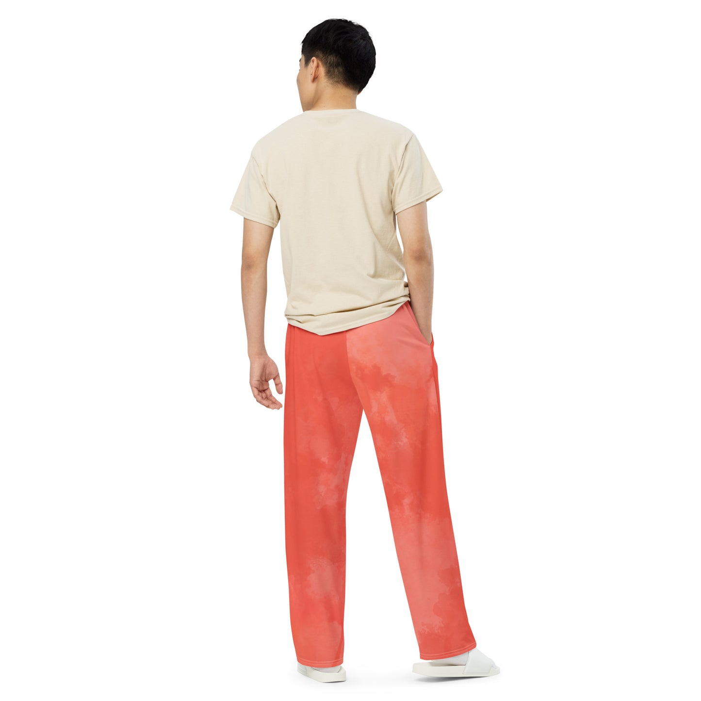 GymWidowz unisex wide-leg pants - Coral