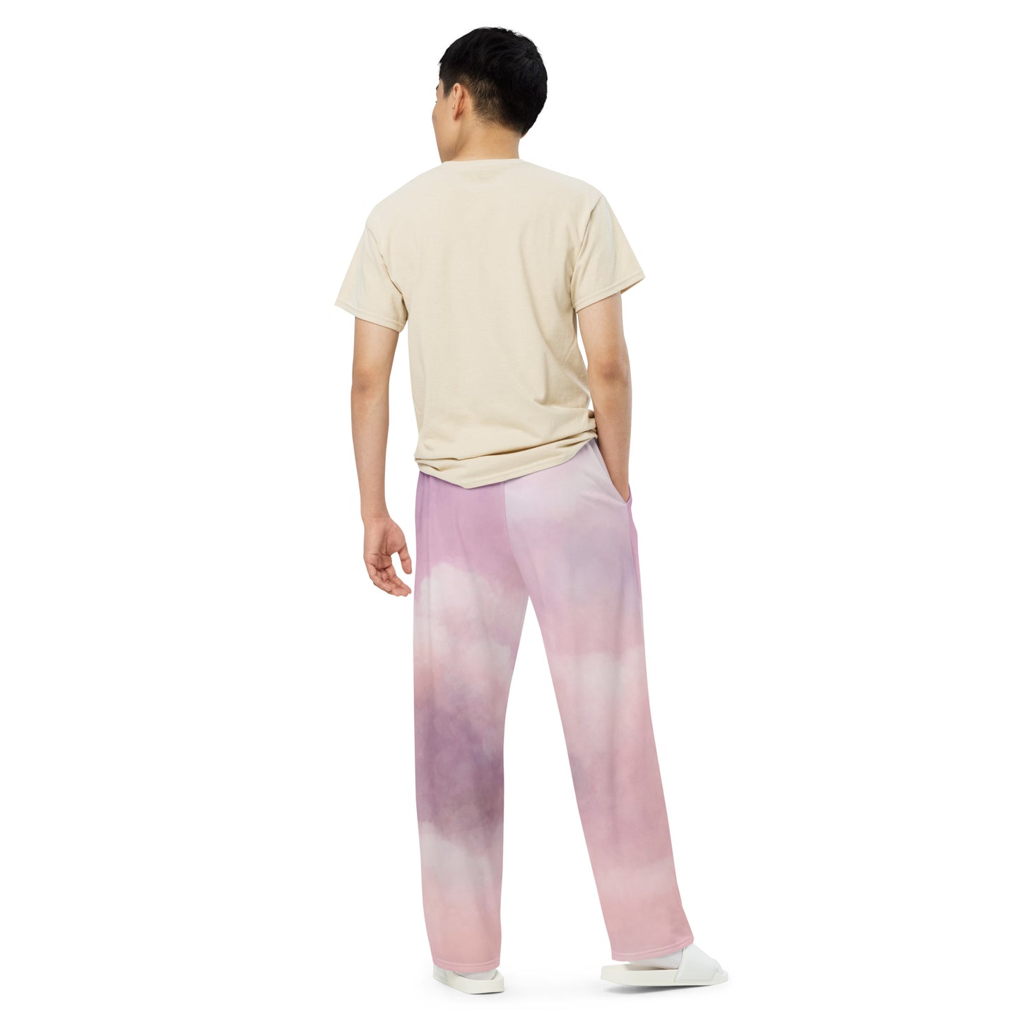 GymWidowz unisex wide-leg pants - Clouds