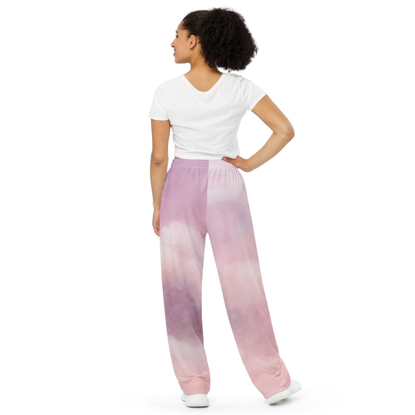 GymWidowz unisex wide-leg pants - Clouds