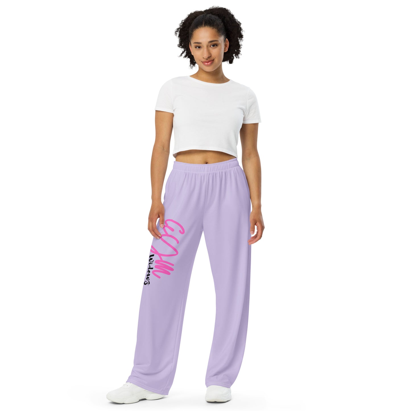 GymWidowz unisex wide-leg pants - Purple