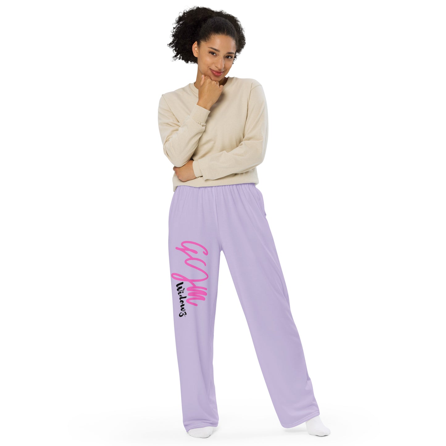 GymWidowz unisex wide-leg pants - Purple