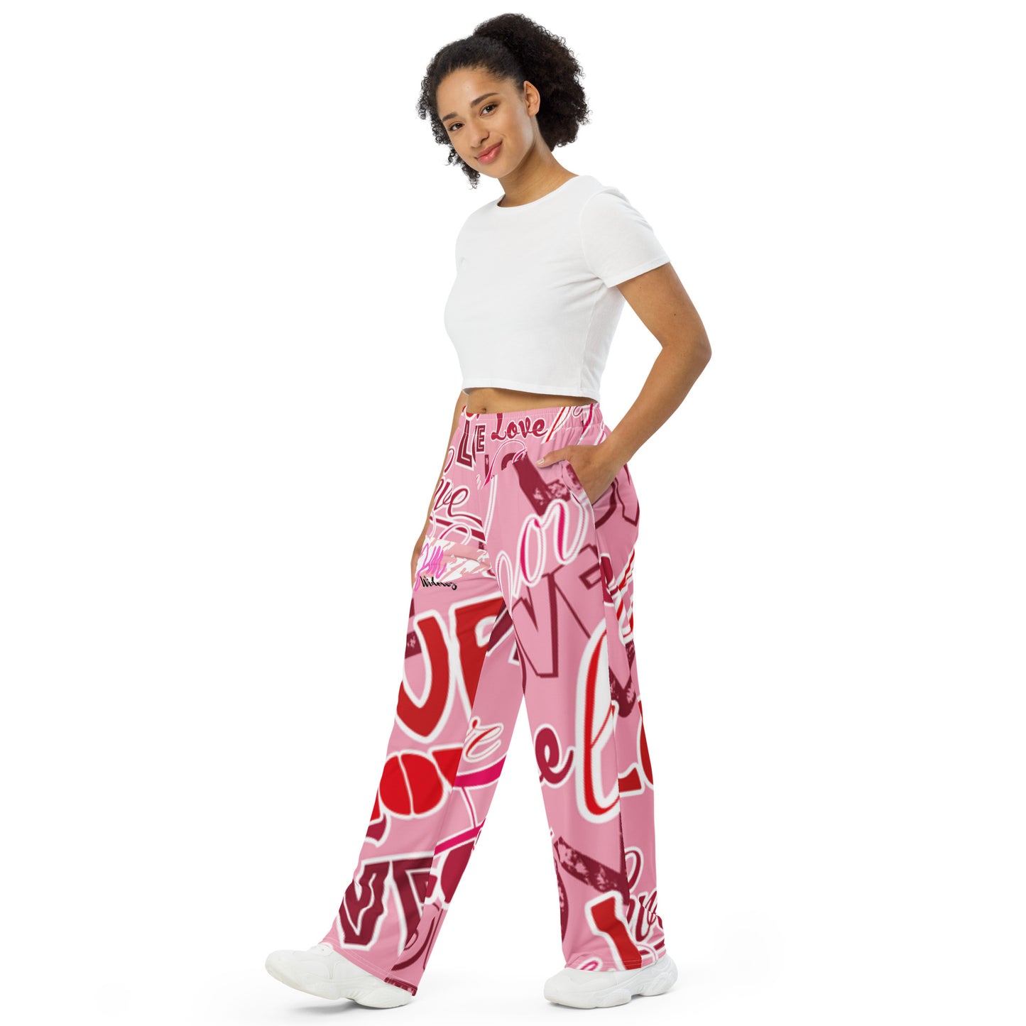 GymWidowz unisex wide-leg pants / bottoms - Love Collection