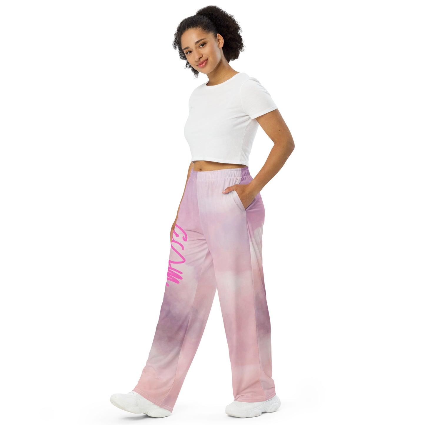 GymWidowz unisex wide-leg pants - Clouds