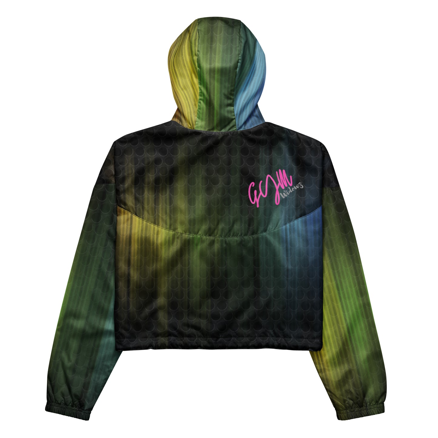 GymWidowz Women’s cropped windbreaker - Psychedelic