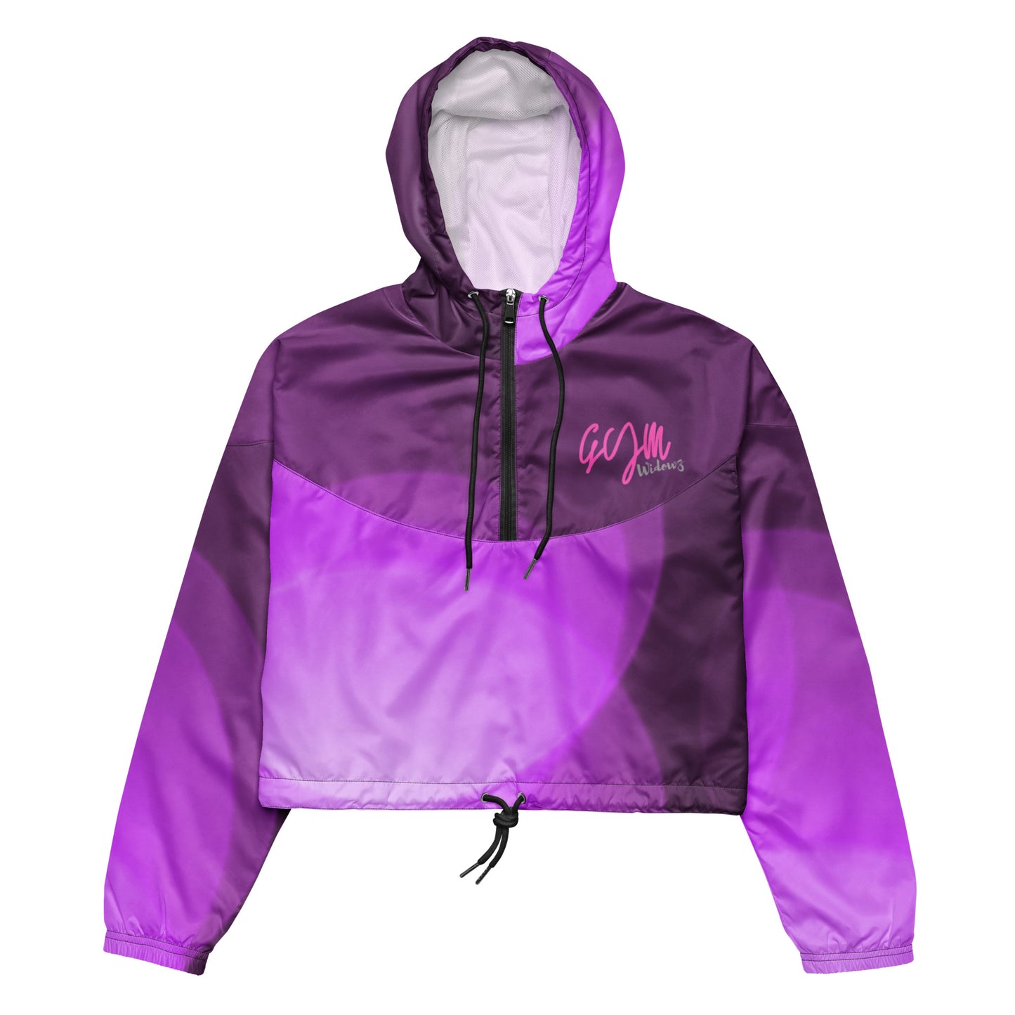 GymWidowz Women’s cropped windbreaker - Shades of Purple