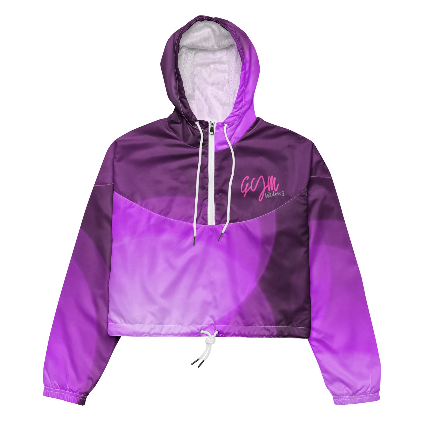 GymWidowz Women’s cropped windbreaker - Shades of Purple