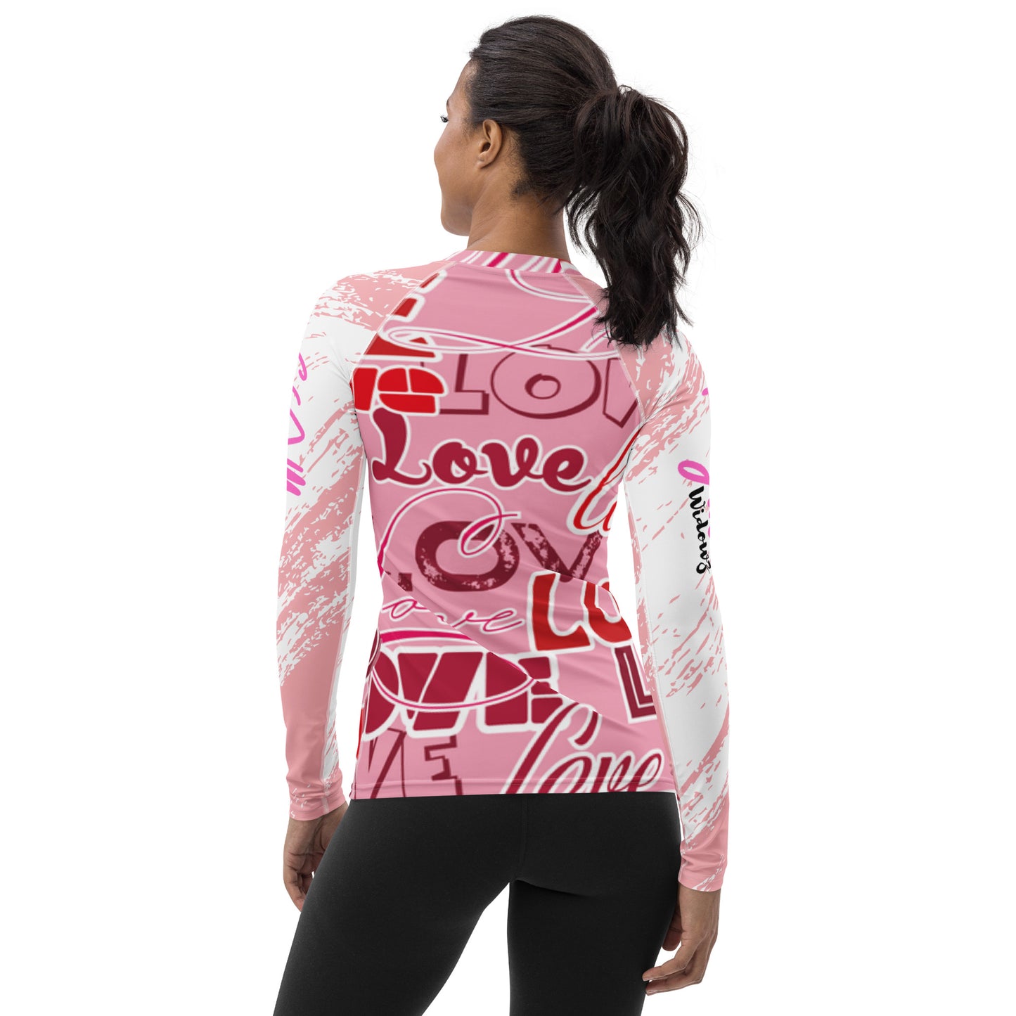 GymWidowz Women's Rash Guard - Love Collection