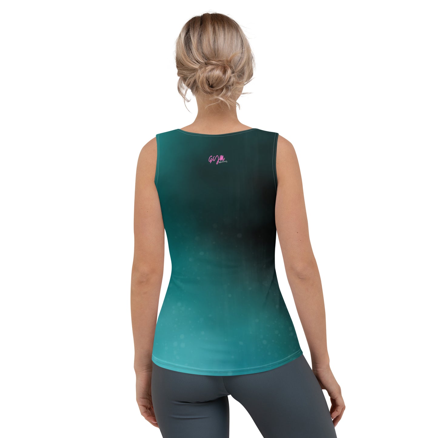 GymWidowz Sublimation Cut & Sew Tank Top - Deep Sea