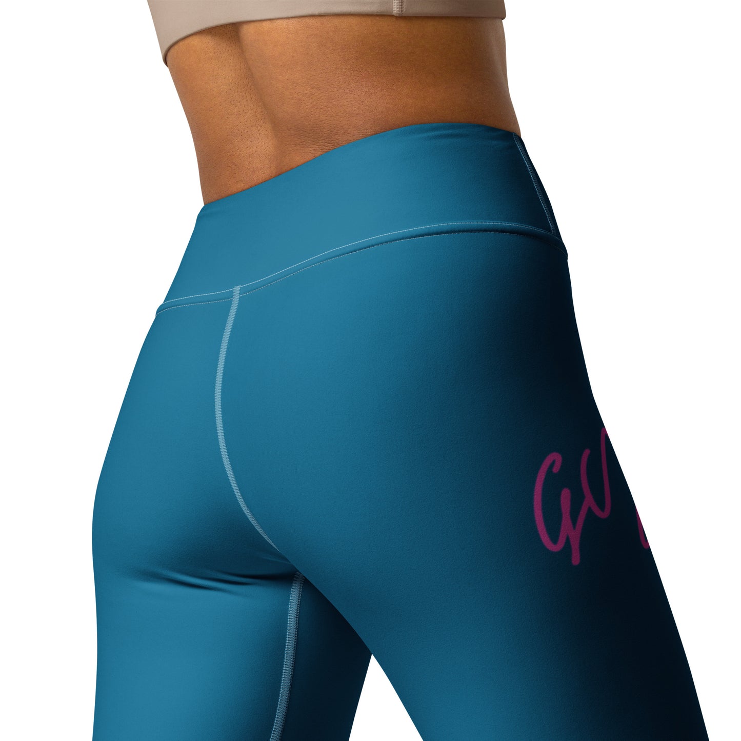 GymWidowz Yoga Leggings - Cerulean Blue