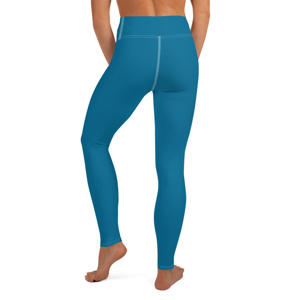 GymWidowz Yoga Leggings - Cerulean Blue