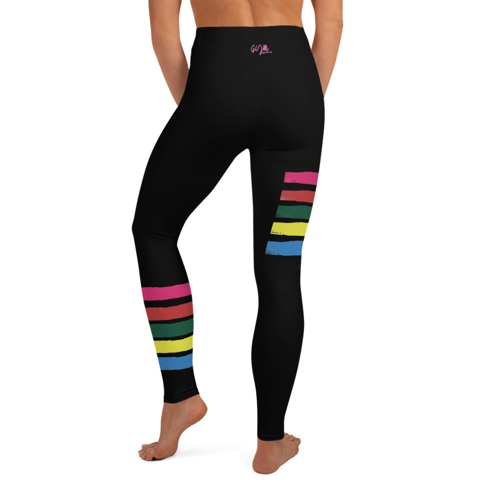 GymWidowz Yoga Leggings - Stripes