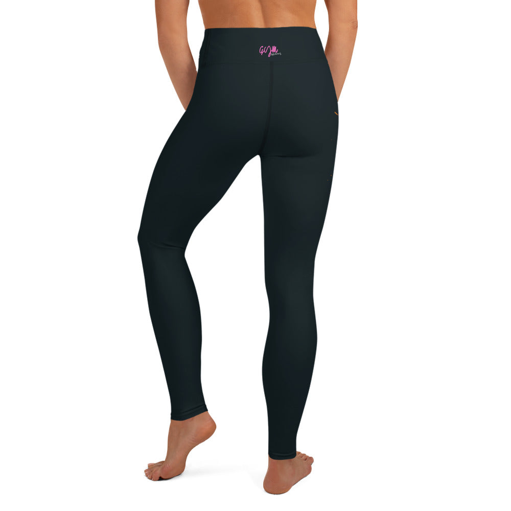 GymWidowz Yoga Leggings - Burning Heart