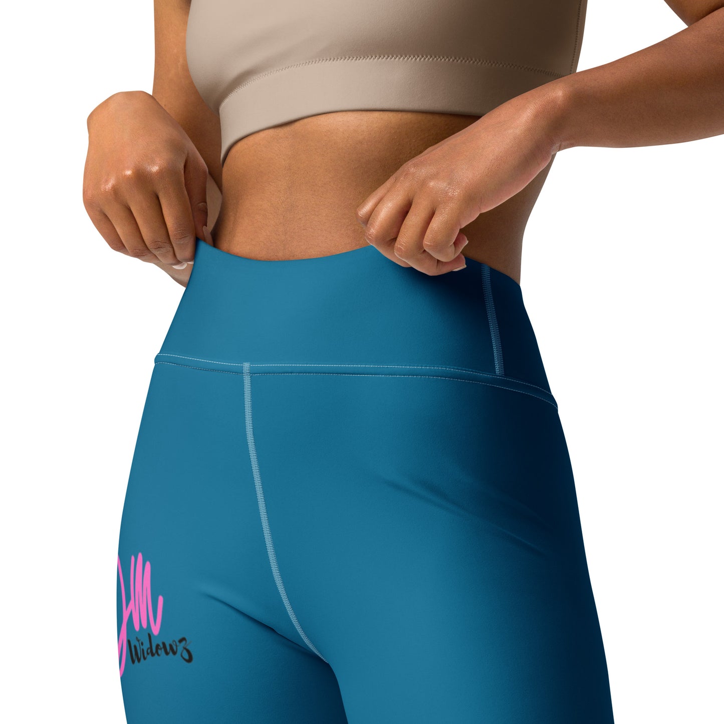 GymWidowz Yoga Leggings - Cerulean Blue